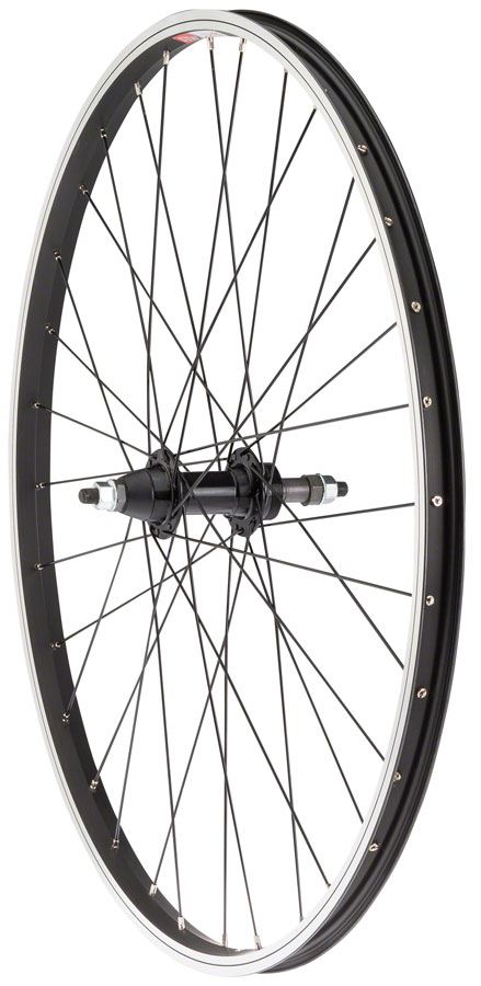 Sta-Tru Double Wall Rear Wheel - 26", Bolt-On, 3/8 x 135mm, Freewheel, Black