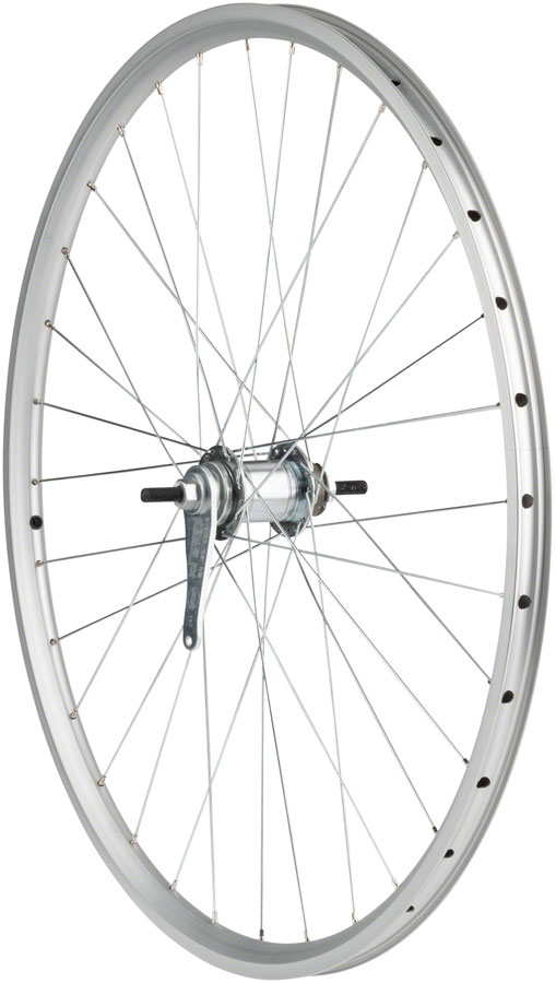 Sta-Tru Double Wall Rear Wheel - 26"x1 3/8" x 110mm Bolt-On, SS Coaster Brake, Silve