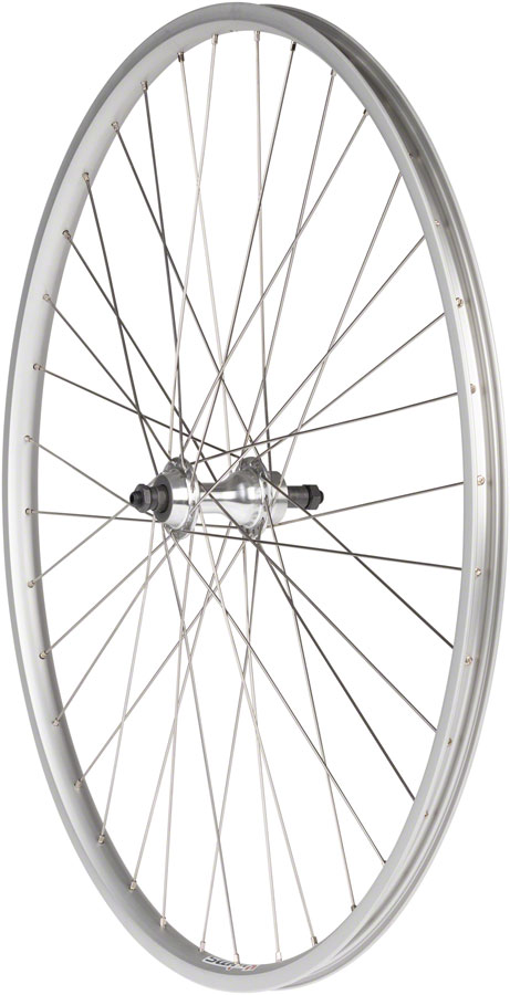Quality Wheels Value Single Wall Series Rear Wheel - 27", QR x 130mm, Rim Brake, Freewheel, Silver, Clincher