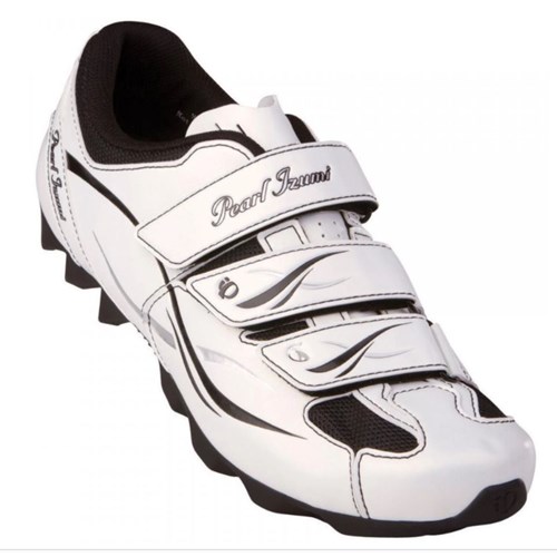 Pearl Izumi All-Road (Gravel/MTB/Indoor) Shoe: White/Silver; Womens Size 37